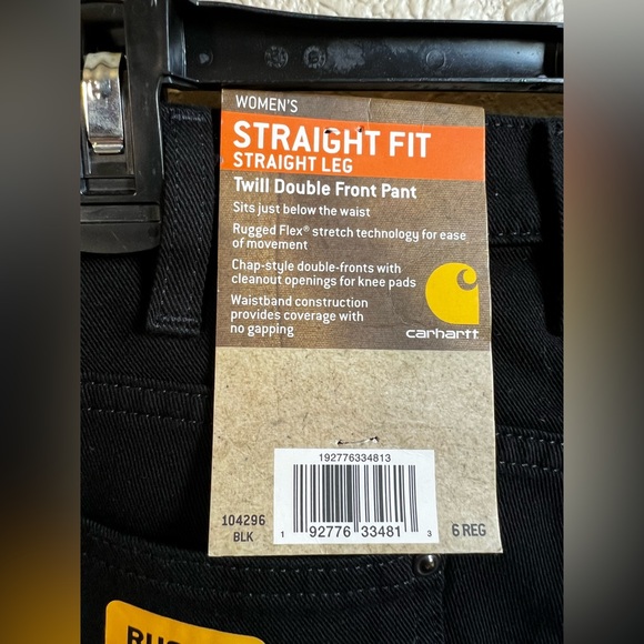 RUGGED FLEX® RELAXED FIT TWILL DOUBLE-FRONT WORK PANT - Picture 4 of 5